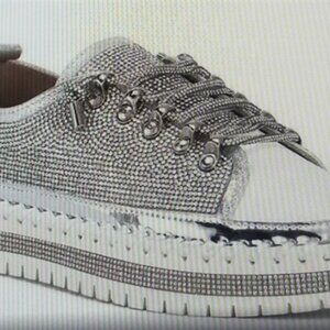 Azalea Wang Sparkle Sneaker w/ Box Size 6 - NEW